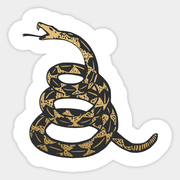 gadsden flag Sticker by psanchez